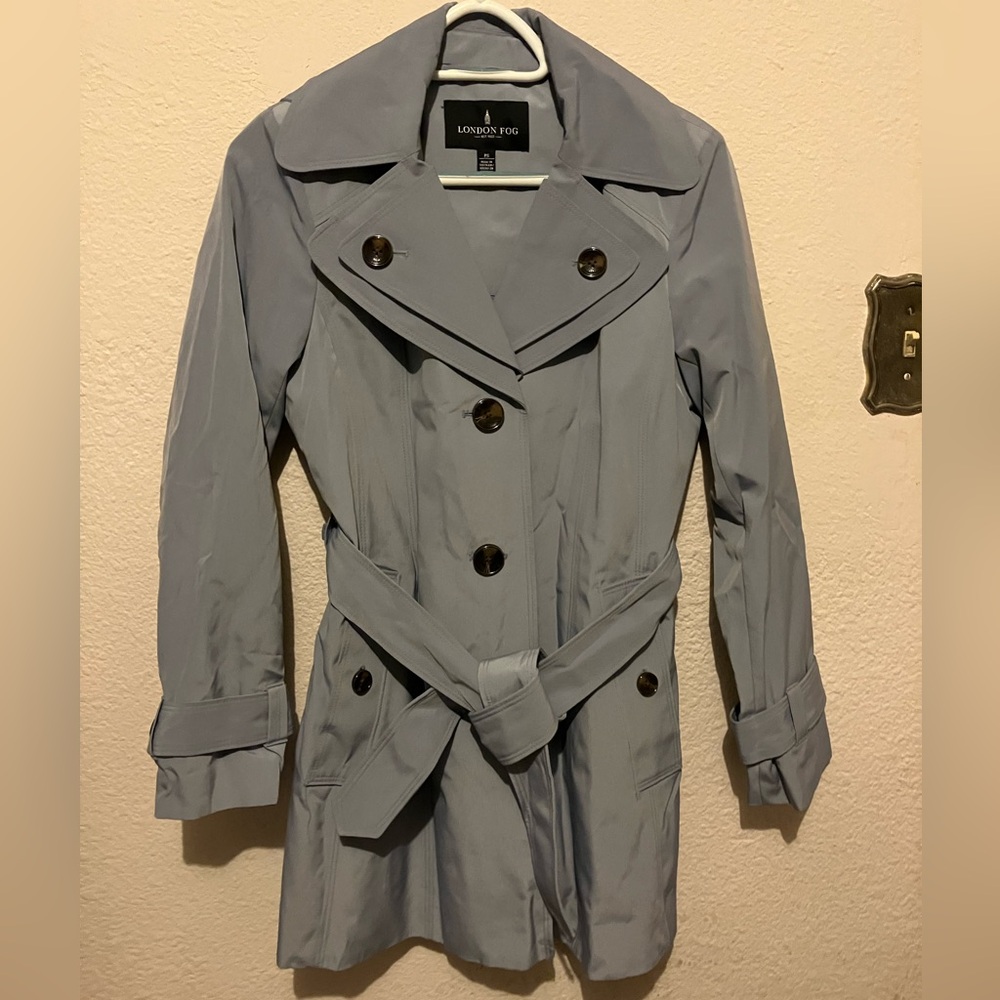 NWOT London Fog Buttoned Hooded Trench Coat
